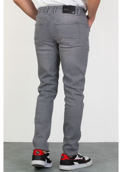 Erkek Gri Regular Fit Likralı Jean Kot Pantolon Henry indirimleri