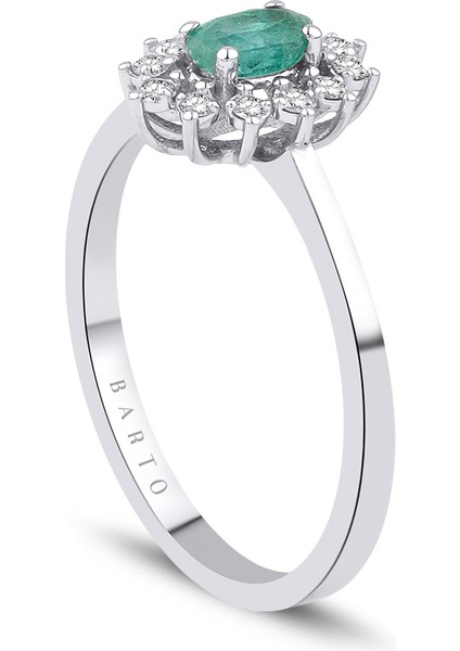 0.36 Karat Pırlanta Zümrüt Yüzük Idl Sertifikalı fiyatları