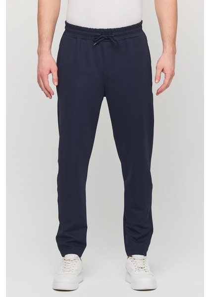 Erkek Slim Fit Beli Lastikli Ipli Likralı Rahat Jogger Pantolon