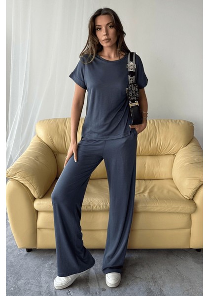 Kadın Lux Modal Pike Kumaş Yazlık Takım