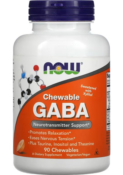 Chewable Gaba Natural Orange Flavor 90 Chewable