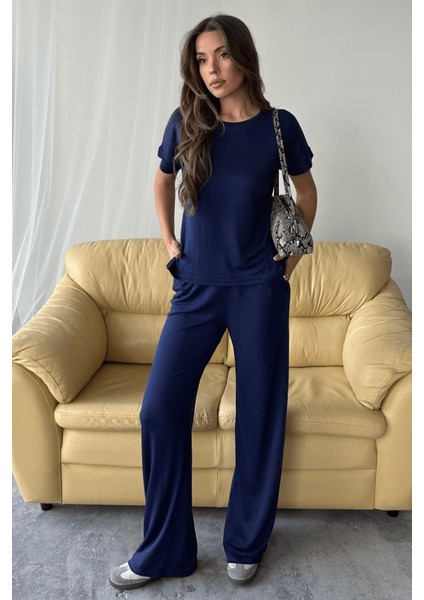 Kadın Lux Modal Pike Kumaş Yazlık Takım