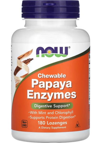 Chewable Papaya Enzymes 180 Lozenges