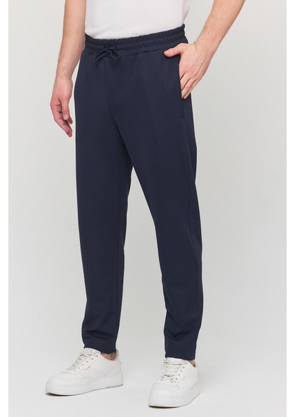 Erkek Slim Fit Beli Lastikli Ipli Likralı Rahat Jogger Pantolon