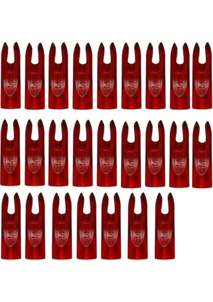 Arizona Plastik Nock -Ok Arkalık 11/32 Inch Kırmızı 25 Li Paket - 53c909