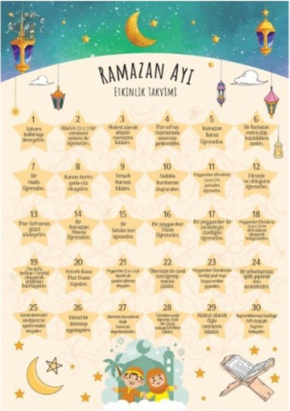 Ramazan Ayı Etkinlik Takvimi