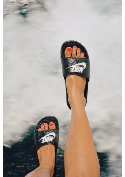 Wmns Benassi Slide Black Siyah Terlik