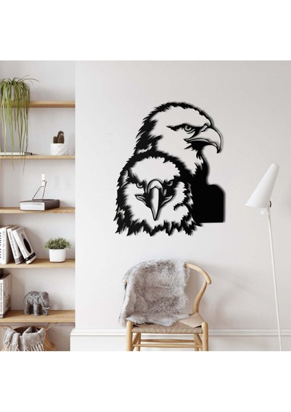 Kartallar Metal Duvar Dekoru