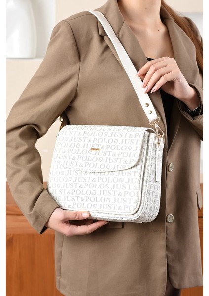 Baskılı Desenli Büyük Boy El Ve Omuz Çantası