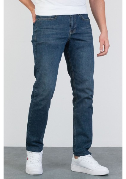 Erkek Halat's Regular Fit Okyanus Mavisi Likralı Jean Kot Pantolon Josef fiyatları