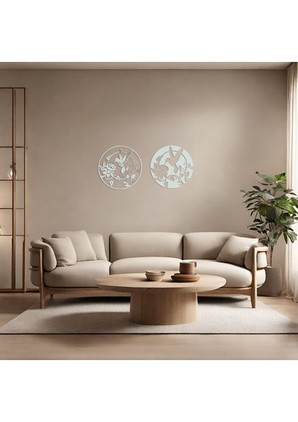 Sinek Kuşu Temalı Minimalist Ahşap Tablo