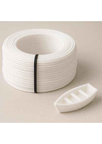 3D Kalem Yazıcı Için 50 Metre Beyaz Renk Pla Filament