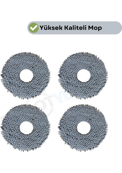 Dreame L10S Pro Ultra 4 Adet Mikrofiber Mop Bez