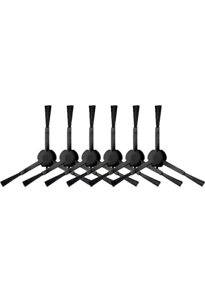 Xiaomi Mop 2 Pro+3D (DİKKAT:KAMERALI-PLUS GLOBAL) Uyumlu Yedek Yan Fırça-6 Adet