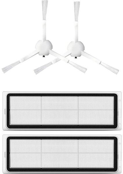 Dreame Vacuum Mop F9 Uyumlu Yedek Hepa Filtre ve Yan Fırça-4 Parça