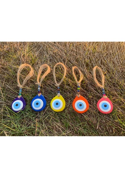 Nazar Boncuklu Damla Desen Nazar El Yapımı Duvar Süsü 10 Adet modelleri