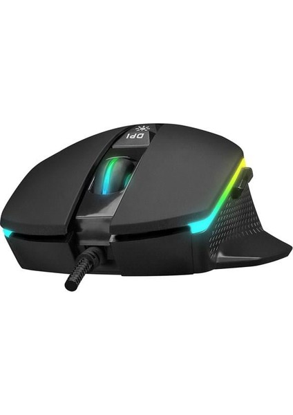 Rage-X2 USB Siyah 800/1600/3200/4800/6400 Dpi Gaming Oyuncu Mouse