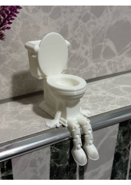Klozet Eğlenceli Banyo Dekoratif Figür Seti modelleri