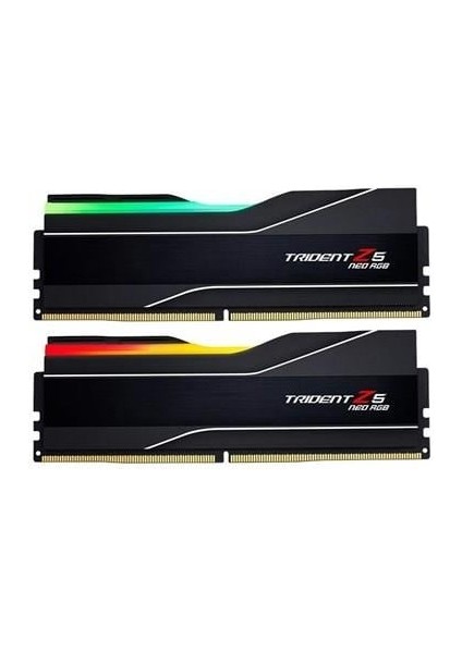 Gskıll 64GB (2x 32GB) Ddr5 6000MHZ CL28 Rgb Pc Ram Trıdent Z5 Neo F5-6000J2836G32GX2-TZ5NR