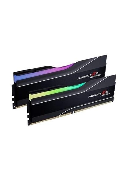Gskıll 64GB (2x 32GB) Ddr5 6000MHZ CL28 Rgb Pc Ram Trıdent Z5 Neo F5-6000J2836G32GX2-TZ5NR