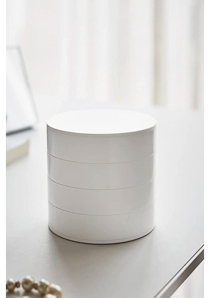 Mithra Life 4 Katlı Döner Beyaz Takı Organizeri Düzenleyici Kutusu MIT1149 fiyatları