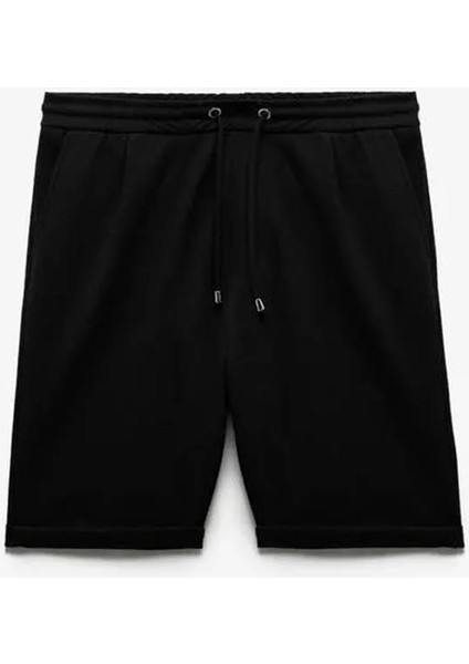 Bermuda Pike Kumaş Siyah Erkek Şort 5SAM40001MK fiyatları