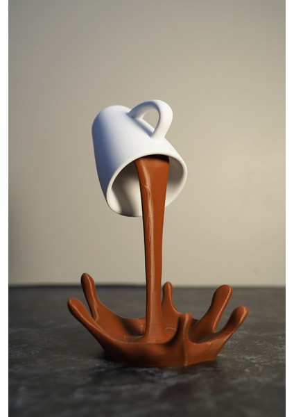 Dökülen Kahve Figürü 20 cm / Kahve Köşesi / Coffee Corner