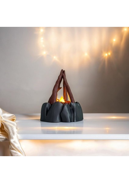 Menashop Metrashop Işıklı Kamp Ateşi