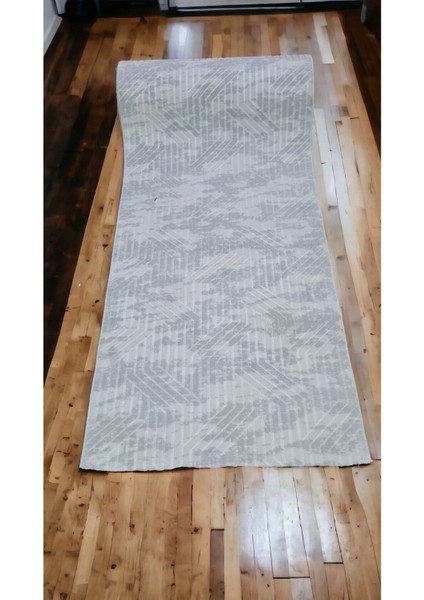 150 x 600 cm Gri - Kaymaz Tabanlı, Dekoratif ve Yıkanabilir