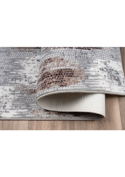 80 x 250 cm Kahve - Kaymaz Tabanlı, Dekoratif ve Yıkanabilir