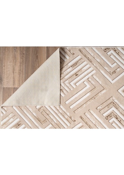 200 x 550 cm Kahverengi - Kaymaz Tabanlı, Dekoratif ve Yıkanabilir fırsatları