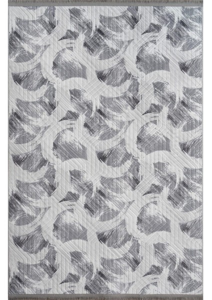 150 x 600 cm Gri - Kaymaz Tabanlı, Dekoratif ve Yıkanabilir