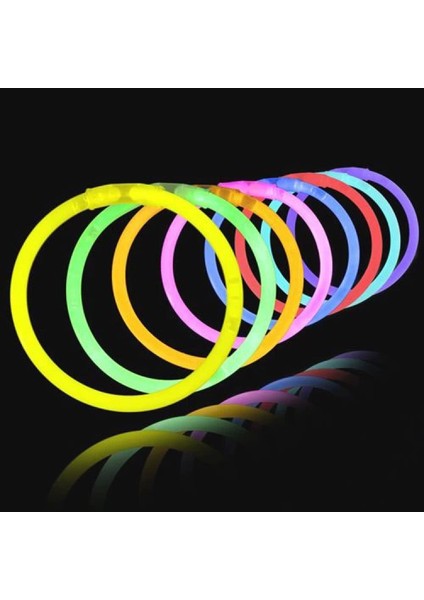 Glow Fosforlu Neon Bileklik 50 Adet (4887)