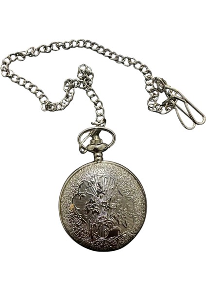 Kabartmalı Köstekli Erkek Cep Saati modelleri