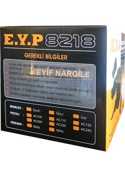 Elektrikli ve Çakmak Girişli Nargile Açma Aparatı