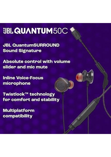 Quantum 50 Usb-C,gaming Kulaklık,kablolu,beyaz