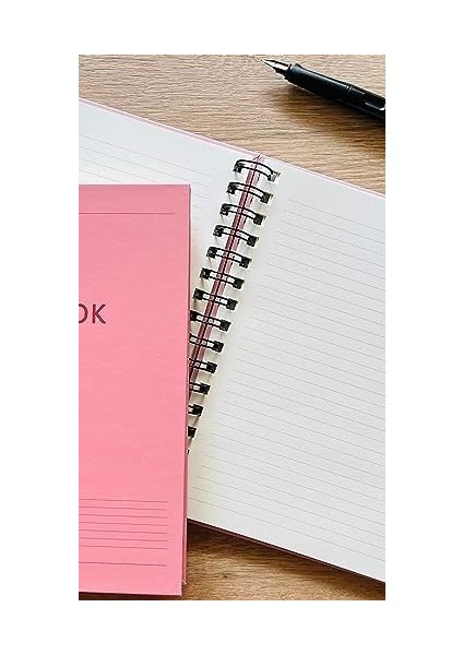 Tanıtım Sert Mukavva Kapaklı Spiralli 80 Yaprak Çizgili A5 Defter, Not Defteri, Okul Defteri, 8 Farklı Renk Seçeneği, Ofis Için Ideal, Planlayıcı (Coffee Latte Kapak Rengi)