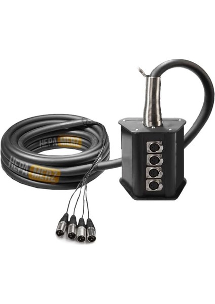 Merz STAGE-4C-20M 4 Kanal 20 Metre Multicore Kablolu Hazır Stage Box