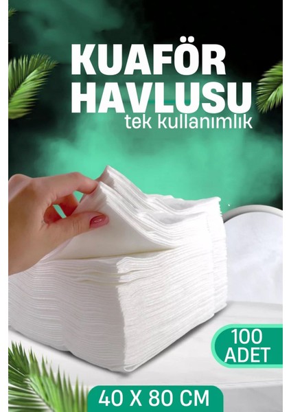 Tek Kullanımlık Kuaför Havlusu - Berber Havlusu Spa Havlusu Medikal Havlu 100 Ad 721615