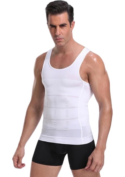 Erkek Inceltici Atlet Korse, Bel ve Göğüs Toparlayıcı, Dik Duruş Korsesi, Jinekomasti Için