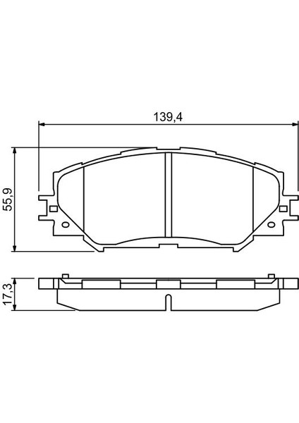Toyota Corolla Benzinli Ön Balata Takımı 2006-2012 04465-12610 modelleri
