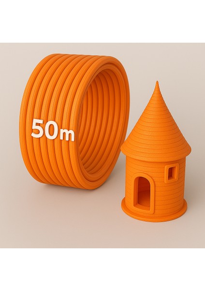 3D Kalem Yazıcı Için 50 Metre Turuncu Renk Pla Filament fiyatları