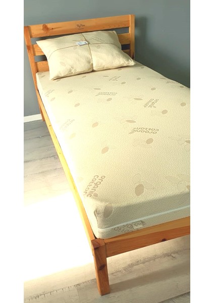 Organic Cotton Ortopedik Sünger Yatak 15 cm (Yastık Hediye)