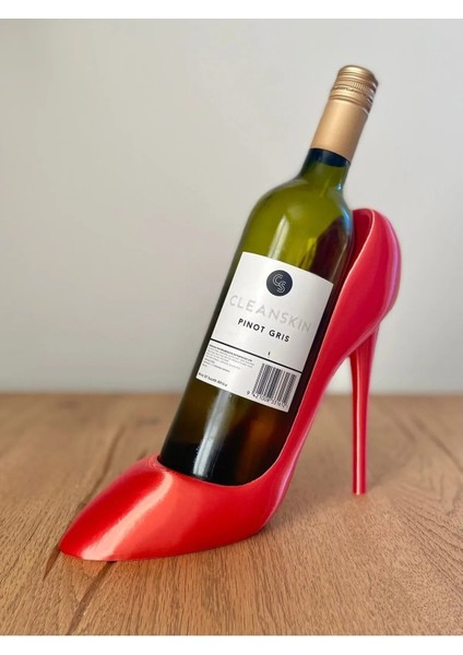 Modern Stiletto Şaraplık Biblo Şarap Tutucu Dekoratif Şarap Rafı Şarap Standı
