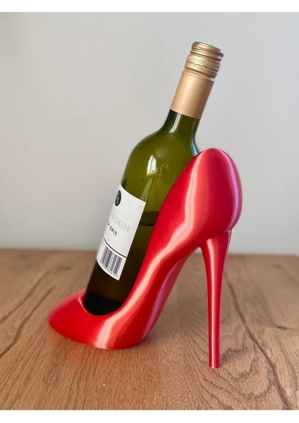 Modern Stiletto Şaraplık Biblo Şarap Tutucu Dekoratif Şarap Rafı Şarap Standı