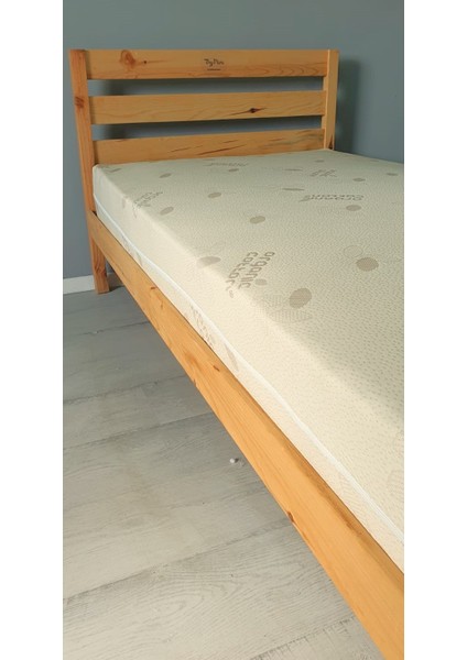 Organic Cotton Ortopedik Sünger Yatak 15 cm (Yastık Hediye)