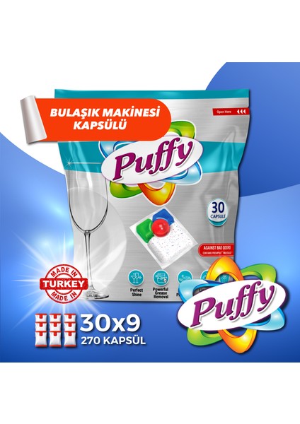 Hepsi Bir Arada Bulaşık Makinesi Deterjanı Kapsül 270 Yıkama