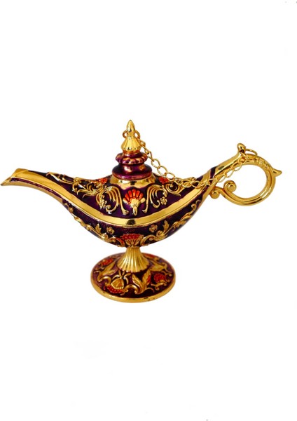 Dekoratif Alaaddin Sihirli Lambası - Vintage Tasarım, 13 x 8.5 cm modelleri