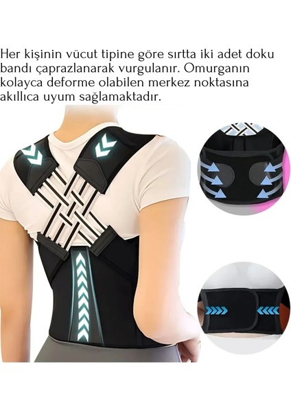 Ayarlanabilir Dik Duruş Destek Korsesi