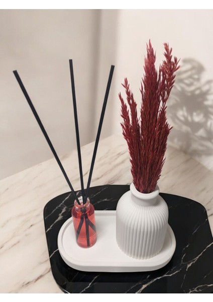 Dekoratif Bambu Koku ve Vazo Seti - Koku ve Şık Minimalist Masaüstü Dekoru - Küçük Boy fiyatları